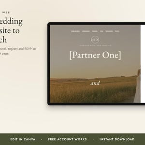 Olive Green Wedding Invitation Bundle, Editable Canva Wedding Suite, Save the Date, RSVP, Seating Chart, Signs, BBQ Reception, Budget bild 6