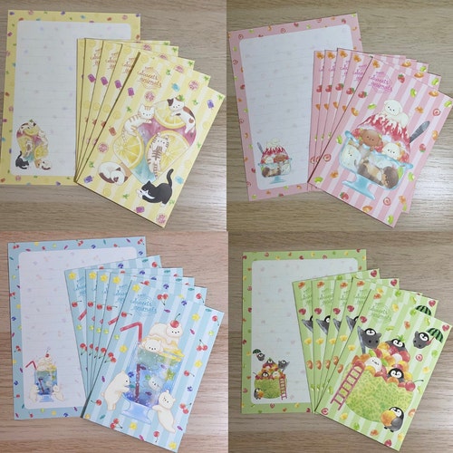 Japanese Writing Letter Set Stationery & Writing Sheets With Etsy