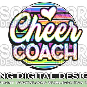 Cheer Coach PNG, Cheer Coach Sublimation Cheer PNG, Digital Download