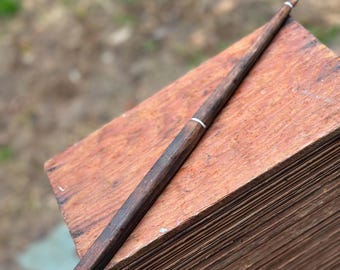 Gift for copay lover Hand Carved Wooden Wand copper brown Magic