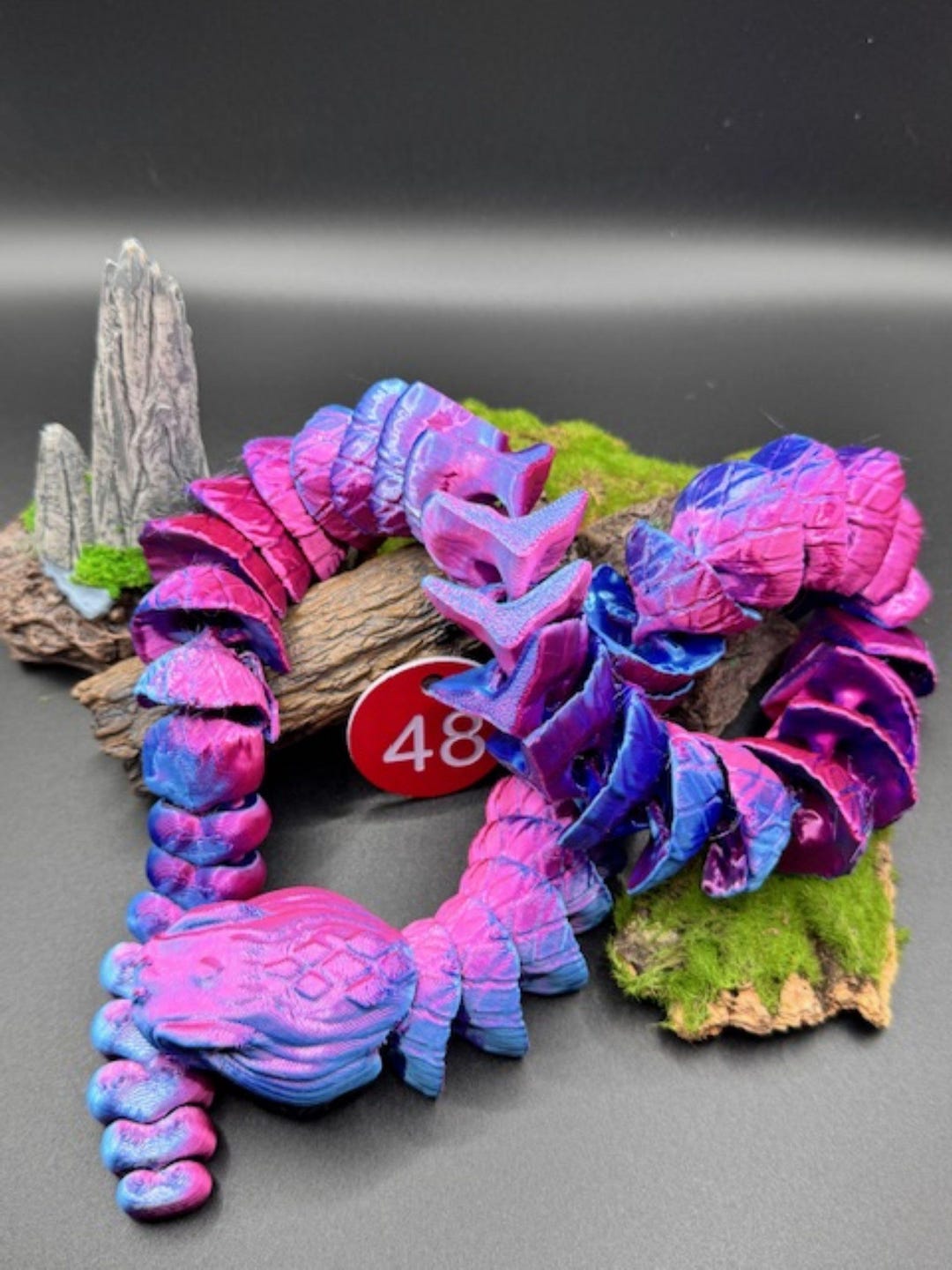 Articulated 3D Rattlesnake: Flexible Fantasy Fidget Toy - Etsy