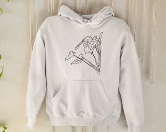 Women&#39;s Plant Hoodie | Playful, Cute, Fun, Minimalist, Women, Modern