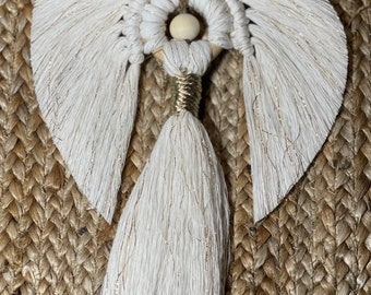 Macramé Angel Ornament