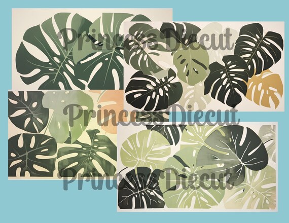Sage Green Monstera Leaf Desktop Wallpaper (digital Download) - Etsy