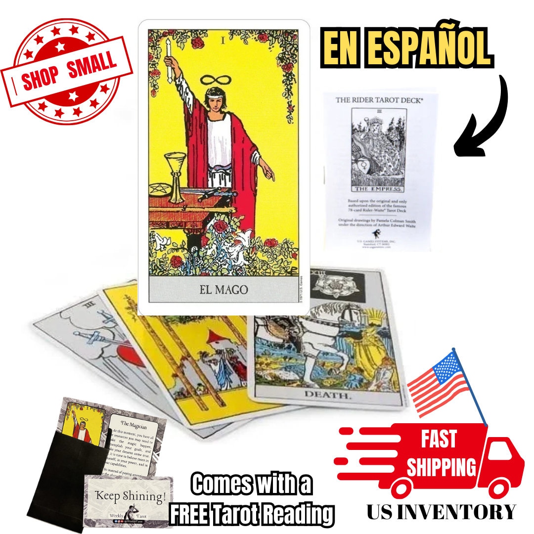 Mazo De Cartas Del Tarot Rider Waite Original E Instrucciones En ...
