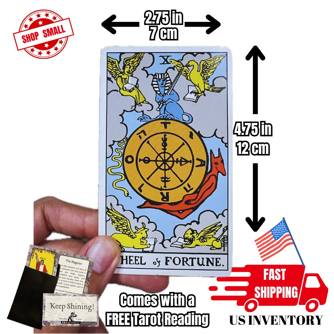 Original Rider Waite 78 Card Tarot Deck With Guidebook, Traditional ...