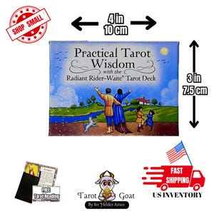NEW ~ SEALED Practical Tarot Wisdom ~ Radiant Rider Waite Tarot Deck, Pocket Size, Great for Beginners and Professional Tarot Readers.