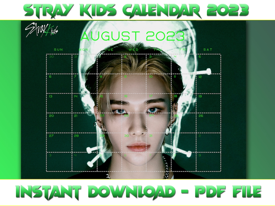 Stray Kids Calendar 2023 Stray Kids SKZOO Maniac Oddinary Etsy Singapore