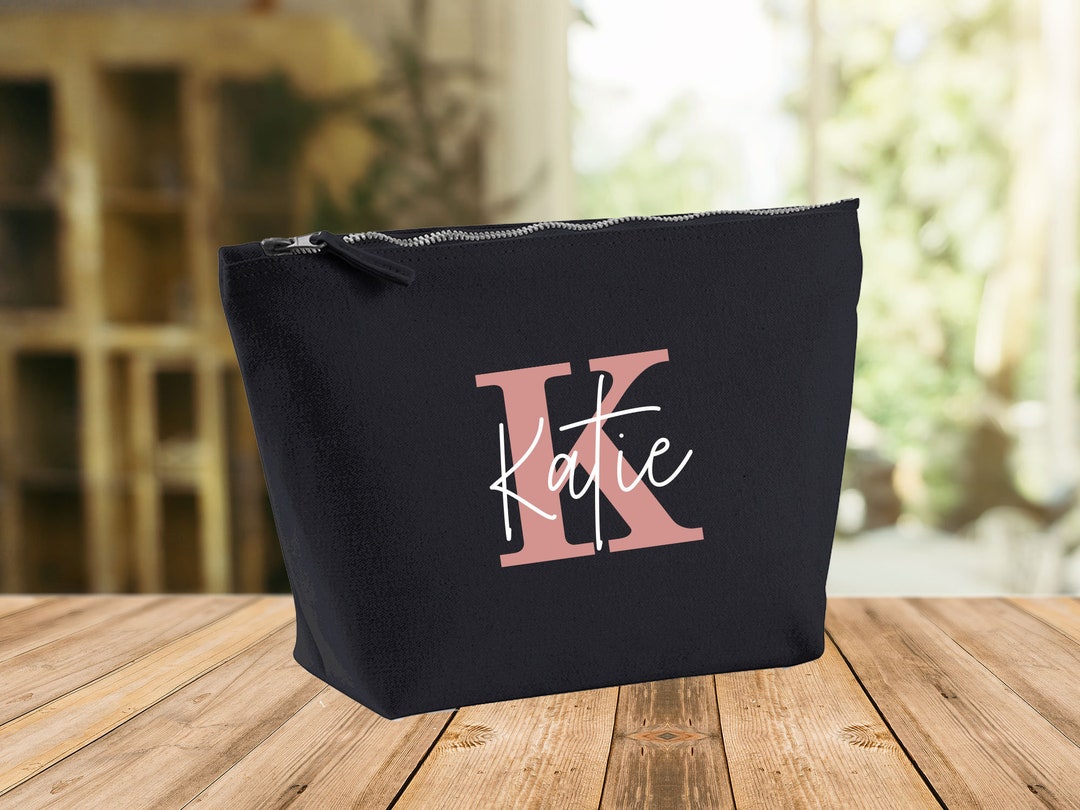 Initial Makeup Bag Girls Trip Bag Bridesmaid Gifts Custom Etsy UK