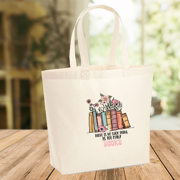 Bookish Tote Bag, Book Tote Bag, Book Lovers Gift, Book Lover Bag, Bookish Gifts, Cotton Tote Bag, Book Gifts, Shoulder Bag, Large Tote Bag