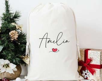 Personalised Sack, Custom Laundry Bag, Laundry Storage, Custom Christmas Sack, Drawstring Bag, Name Drawstring Bag, Personalized Bag