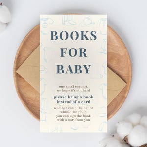Cowboy babyshower boek aanvraag kaartsjabloon Western babyshower boek Rodeo boeken voor baby kaart A Little Cowboy digitale download, CBSI
