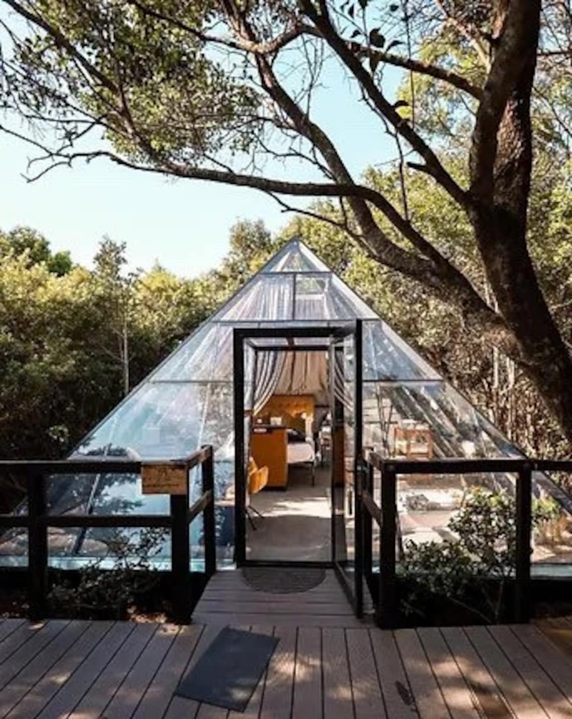 The Glass Pyramid Prefabricated House Greenhouse or Etsy UK