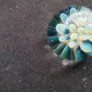 Silver and Gold Fumed Dot Implosion Marble
