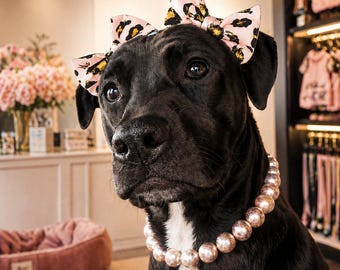 Double Dog Bows for Headbands Pigtails Bows Doggie Bows for Girly and Puppy Hair Accessories Cute Pet Photo Props Dog Birthday Outfit