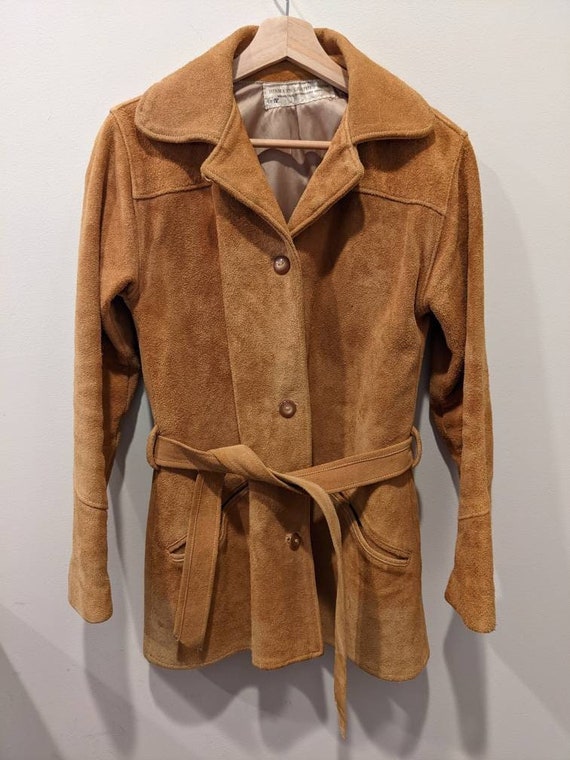 Vintage Belted Leather Jacket main image 0