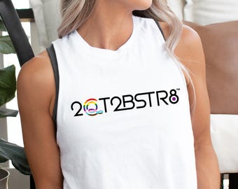 Queer Pride T-shirts Tees | &quot;Too Cute to Be Straight&quot; Muscle Tank for Women | Funny Sapphic Shirt for Coming Out Gift | LGBTQ Pride Apparel