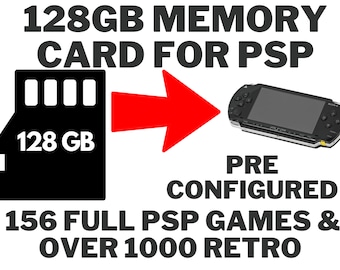 128GB Fully Loaded Memory Card For PSP Consoles