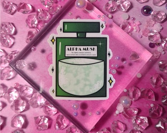 A03 Omegaverse Alpha Musk perfume vinyl matte sticker