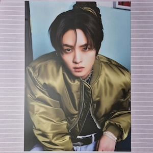 Stray Kids Lee Weiß Fan Art A4 Druck