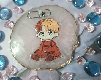 Stray Kids Bang Chan OOTD acrylic epoxy keychain