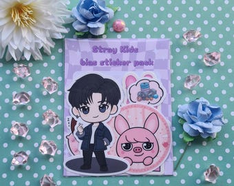 Stray Kids vinyl matte sticker Changbin bias pack - 4 stickers