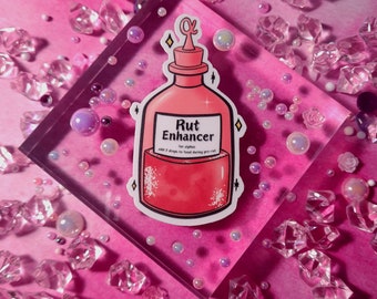 A03 Omegaverse Alpha rut enhancer vinyl matte sticker