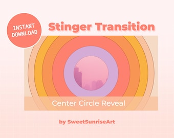 Stinger Transition Twitch | OBS Transition Streamlab Transition Overlay | Animowane wideo | Proste, minimalistyczne, dynamiczne | Pobieranie cyfrowe