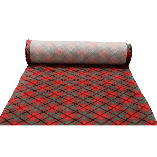 Vet bed non slip Tartan dog bed made from approx 120-200 recycled plastic bottles per square metre puppies & kittens whelping fleece UK made