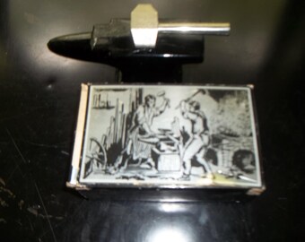 Vintage Avon Blacksmith Anvil Bottle Collectible After Shave