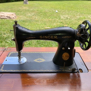 How to Thread Vintage Antique Singer Treadle Electric Sewing Machine Bobbin  15-30 86 87 88 89 90 91 