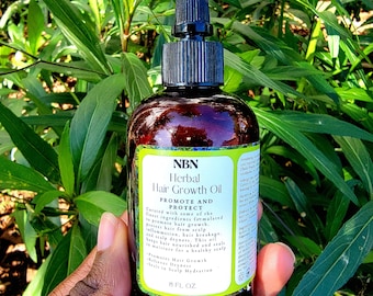 Hair Growth Oil | Potent Formulated with Rosemary, Peppermint, Chebe, Fenugreek |Hair Serum | Hair Moisturizer | Herbal Hair Growth Oil