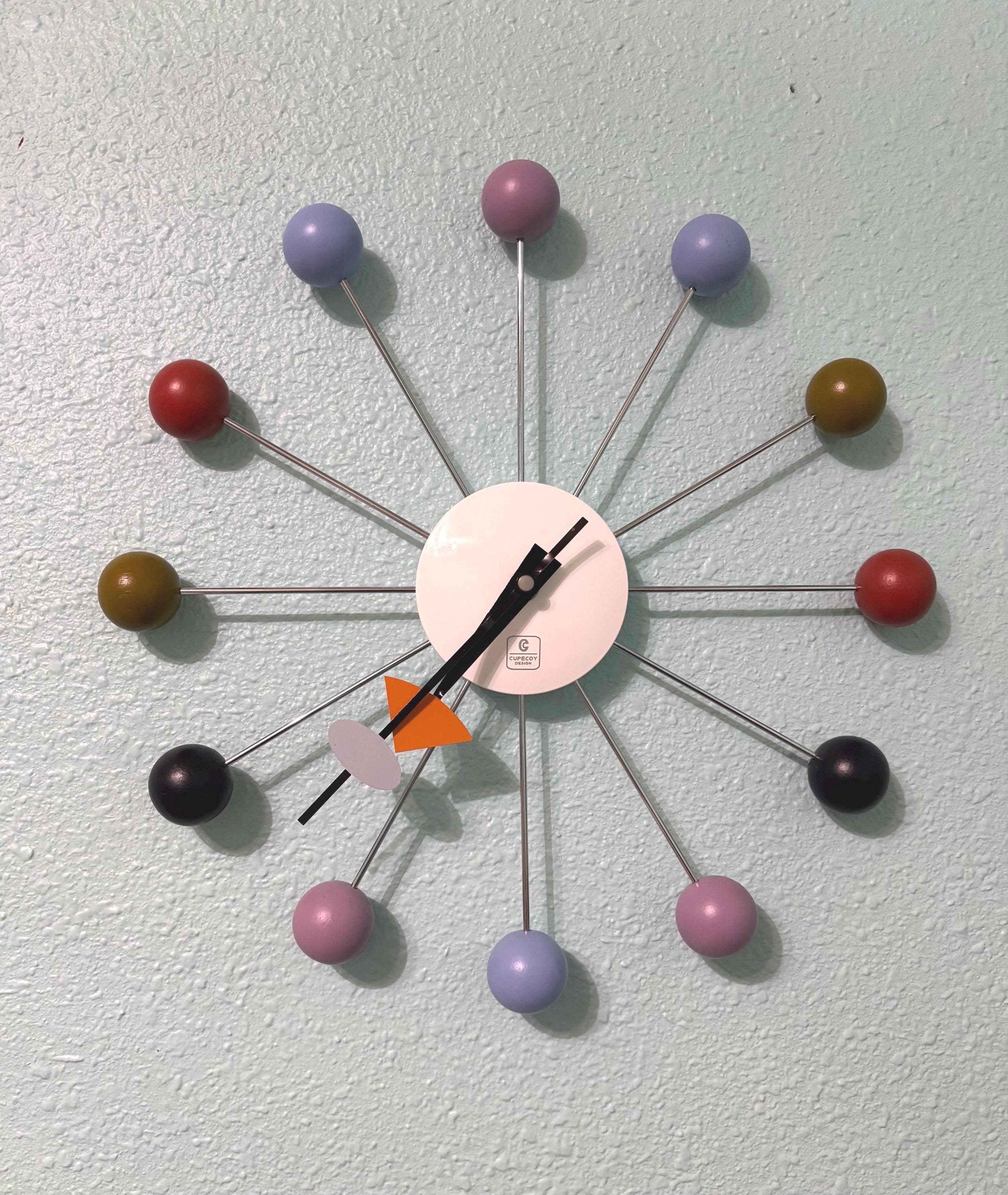Replica MCM George Nelson Vitra Wall Clock by Cupecoy Design Wood