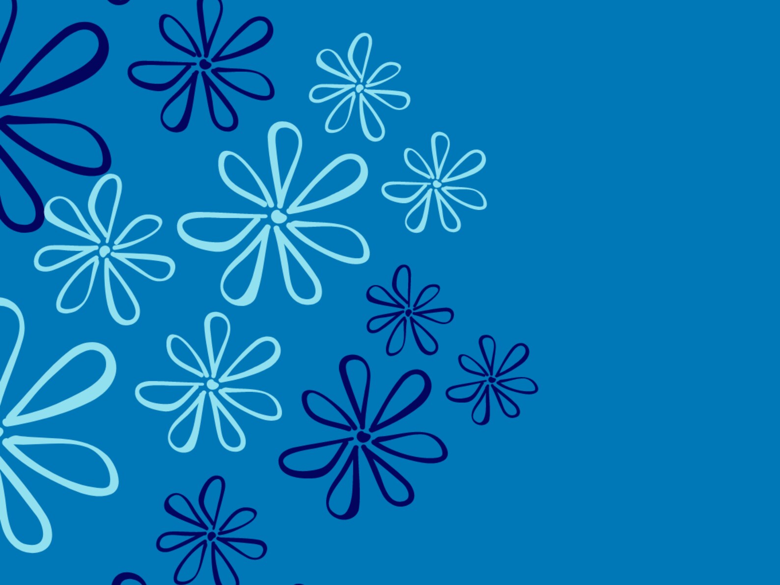 Blue Flower Laptop Wallpaper Digital Blue Floral Wallpaper Etsy
