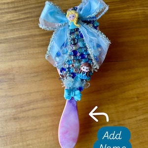 Custom Princess Character Toddler hairbrush / baby girl hair brush / girls hair brush / Princess hair brush