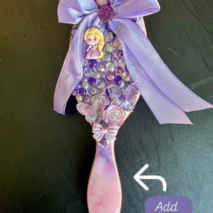 Custom Princess Character Toddler hairbrush / baby girl hair brush / girls hair brush / Princess hair brush