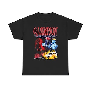 OJ Simpson - The Glove Don&#39;t Fit - Vintage Shirt - T shirt, Rap Shirt, Vintage Bootleg Retro 90s Streetwear Rapper Graphic Rap Tee T-shirt