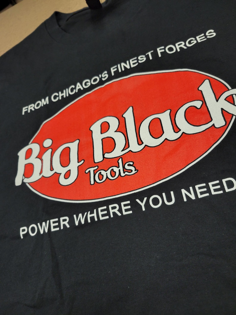 Big Black Tools, Steve Albini - Vintage Hardcore Punk Shirt image 2