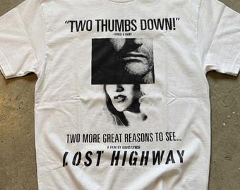 Lost Highway:  Two Thumbs Down - Vintage (Alstyle 1301) David Lynch Movie Shirt