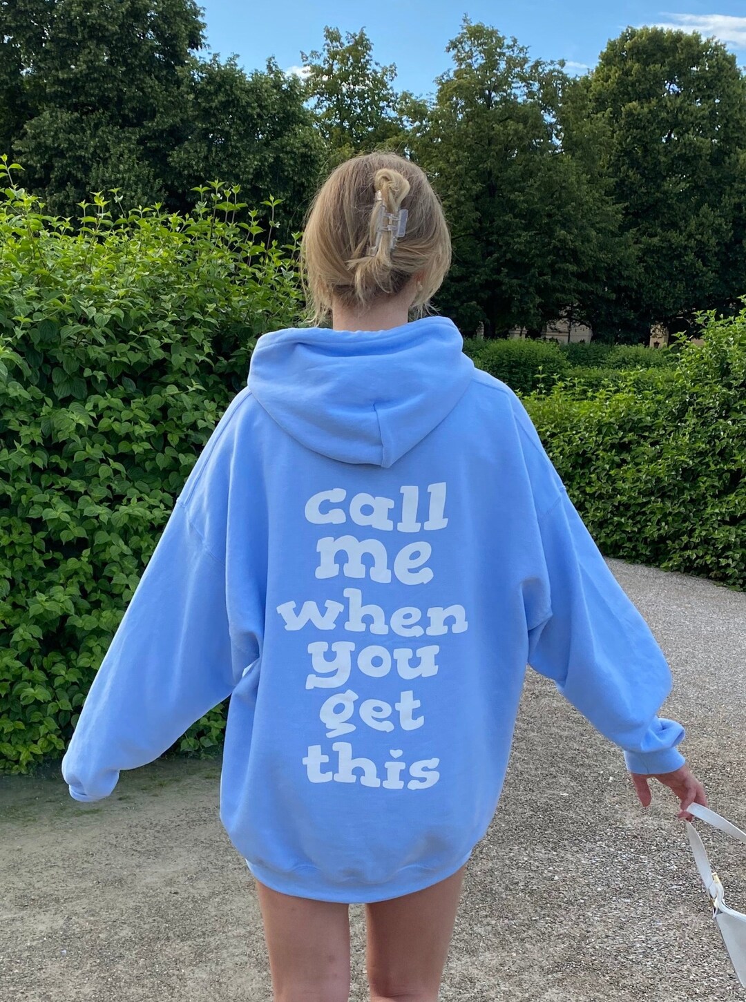 Baby Blue call Me When You Get This Hoodie Etsy