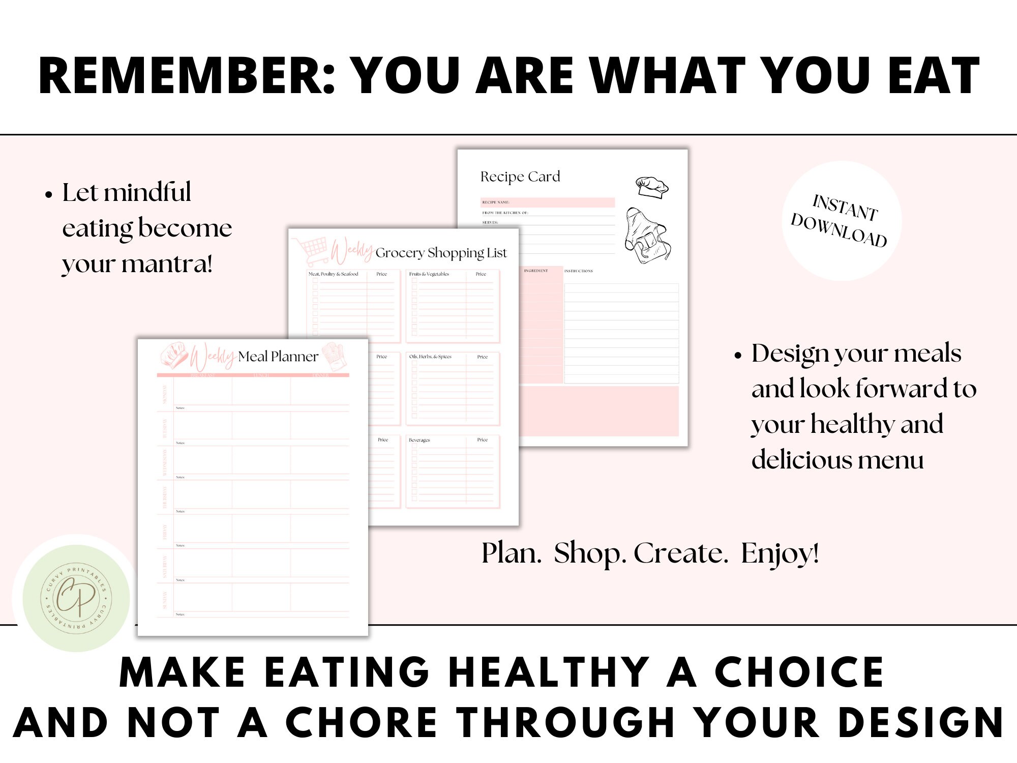 Health and Fitness Planner Printable Fitness Planner Printable Fitness ...