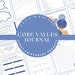 Core Values Journal to Support Positive Affirmation and Finding ...