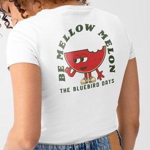 Be Mellow Melon Cartoon - Fruit Cartoon - T-shirt van biologisch katoen