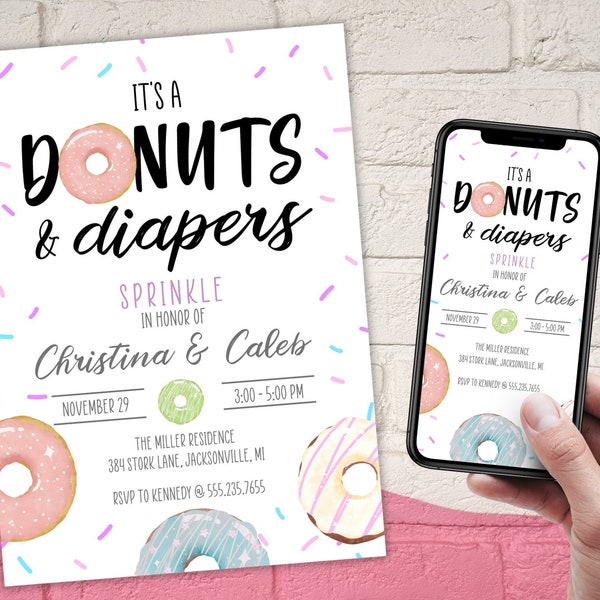 Diapers and Donuts Baby Shower Games - Etsy