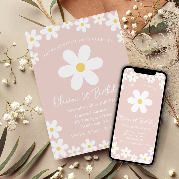 Daisy First Birthday - Etsy