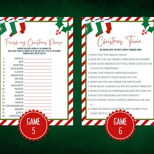 Printable Christmas Game Bundle Christmas Party Games Christmas Games ...