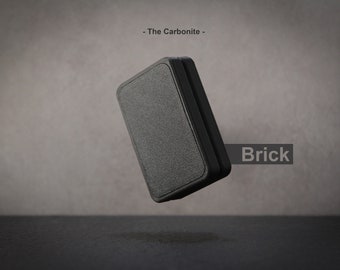 The Carbonite "Brick" 3 Click - Haptic Fidget Slider, Magnetic Desktop Fidget, High Quality 3D Printed Every Day Carry Fidget