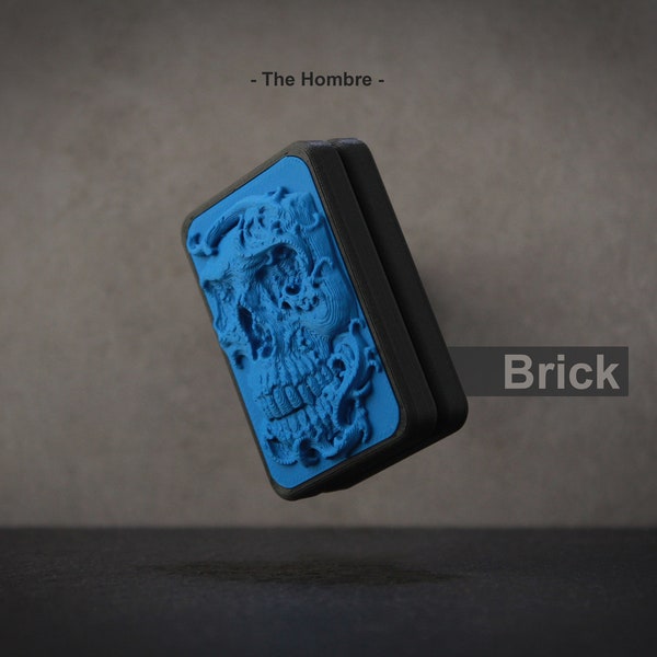 The Hombre "Brick" 3 Click - Haptic Fidget Slider, Magnetic Desktop Fidget, High Quality 3D Printed Customizable Every Day Carry Fidget