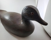 Vintage hand carved duck decoy.