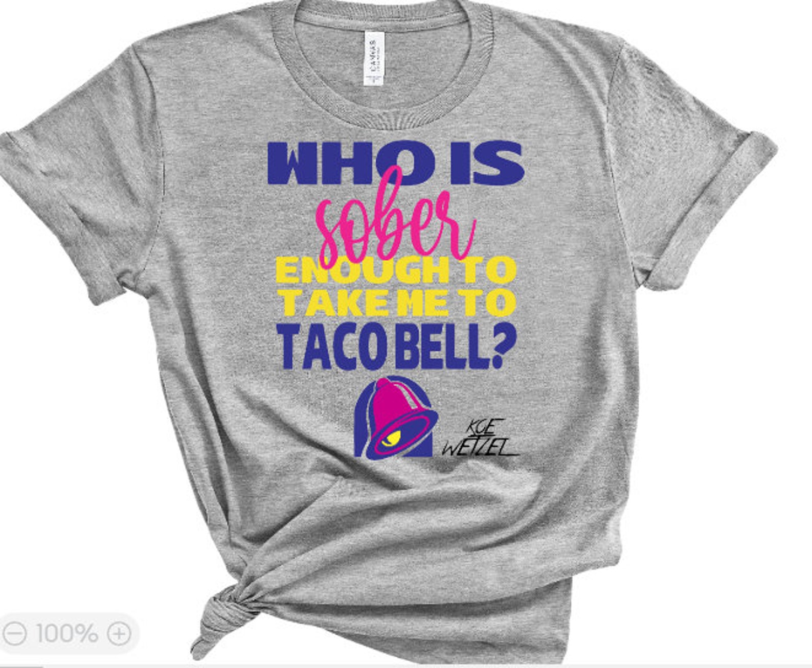 Koe Wetzel Taco Bellfree Shipping Etsy